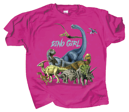 stoel Eentonig Geestig Dino Girl T-Shirt | The Dinosaur Farm