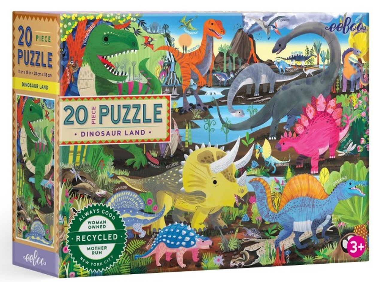 Dinosaur Land Puzzle 20 piece | The Dinosaur Farm