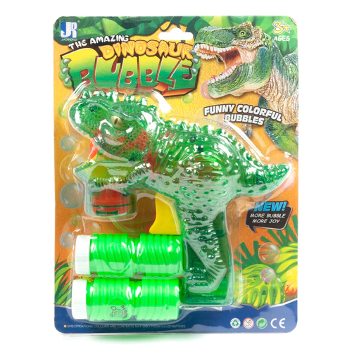 Dinosaur bubble clearance gun